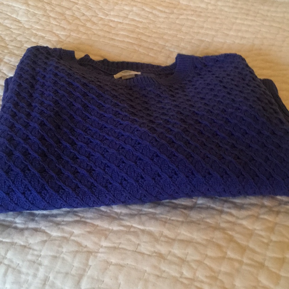 Royal blue knit sweater